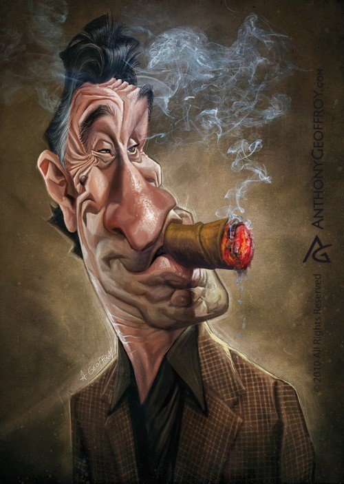 Robert De Niro Caricature Wallpaper